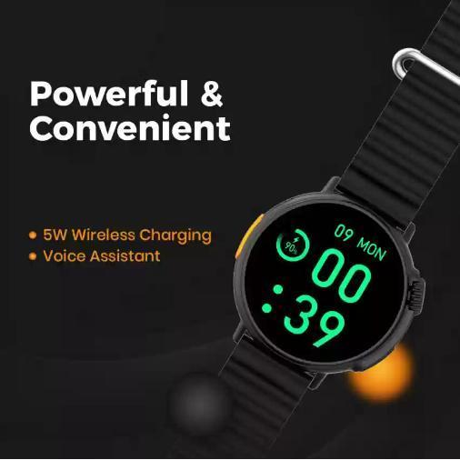 Kainos Z78 Ultra Amoled Smartwatch Nfc Support  Android & Ios Bluetooth Chipset Layar Plastik Black 