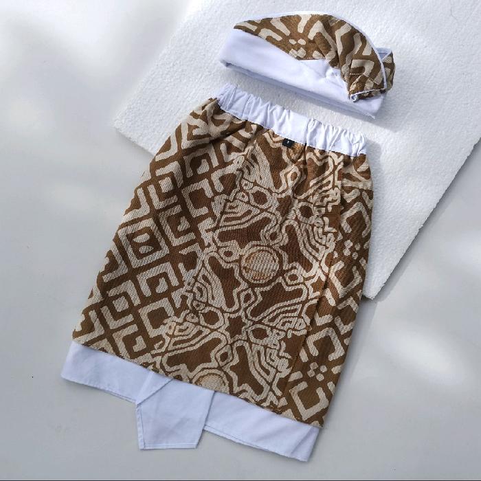 Kamen Udeng Batik Indigo Pakaian Anak Laki-laki pakaian Adat Bali