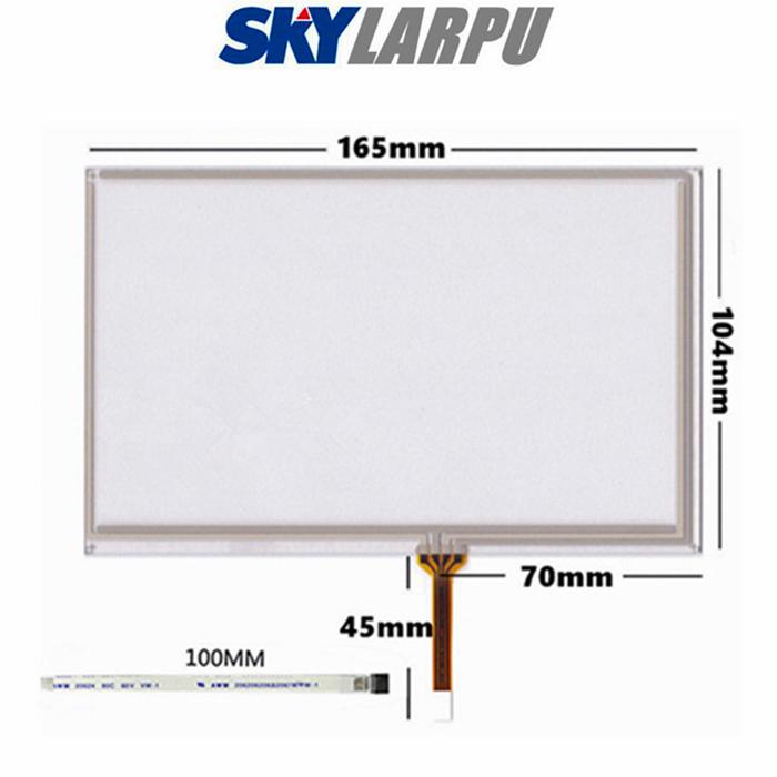 Baru 7.1 "Inci 4 Layar Sentuh Resistif Panel untuk Mobil Navigasi DVD