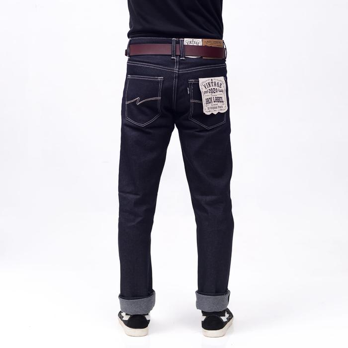 Celana Selvedge Denim Pria JACK LABEL Original Celana Pria Selvedge Accent Reguler