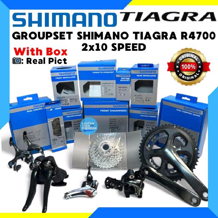 GROUPSET SHIMANO TIAGRA R4700 2x10 SPEED CRANK 50-34T 170MM, CS 11-34T New
