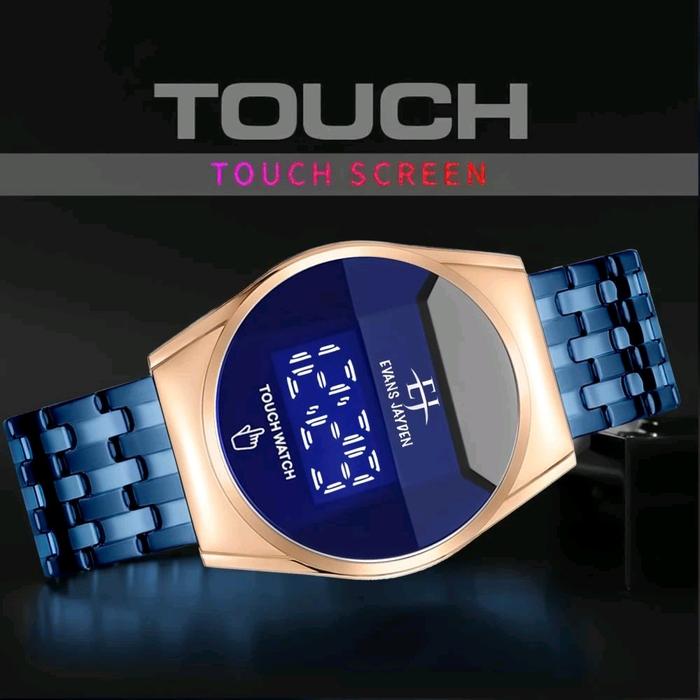 BUY 1 GET 1 !!! Terlaris Jam Tangan Evans Jayden 9954 Rantai Digital Touch Screen