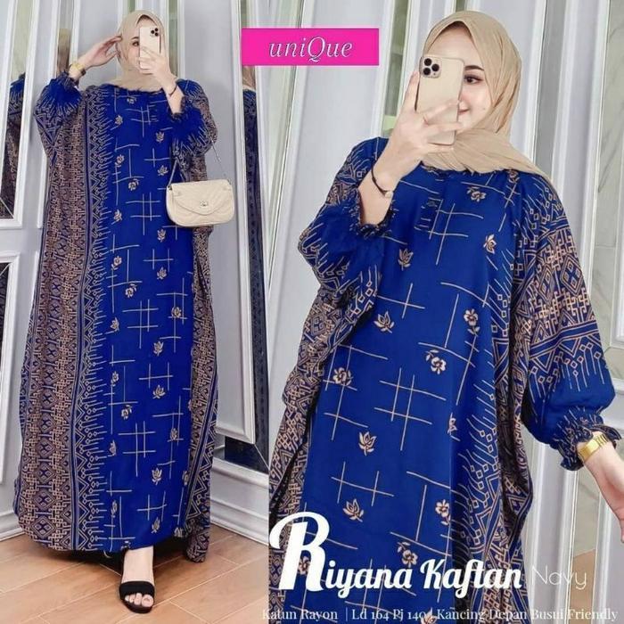 PREMIUM (READY) terjamin GROSIR KAFTAN RIYANA I KAFTAN SUPER JUMBOLD 140cm I DASTER LOWO TERMURAH Mu