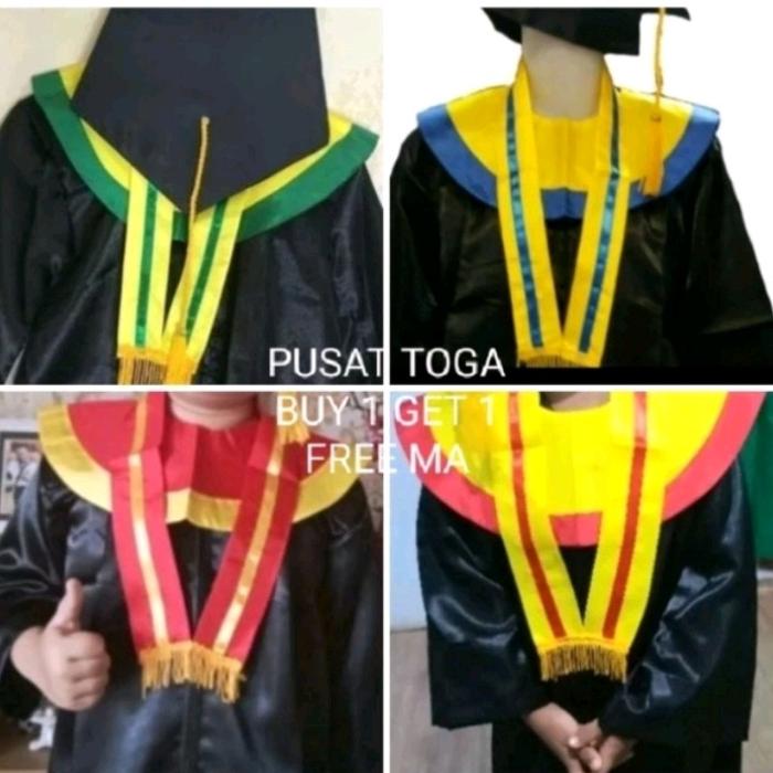 Baju Toga wisuda TK/PAUD Berkualitas 1 set Termurah