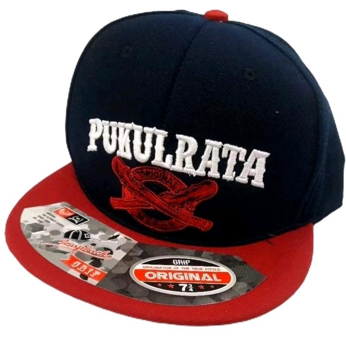 Pukul Rata TOPI SNAPBACK Pukul Rata bordir komputer premium Original Kanvas Daimaru Kualitas Terbaik