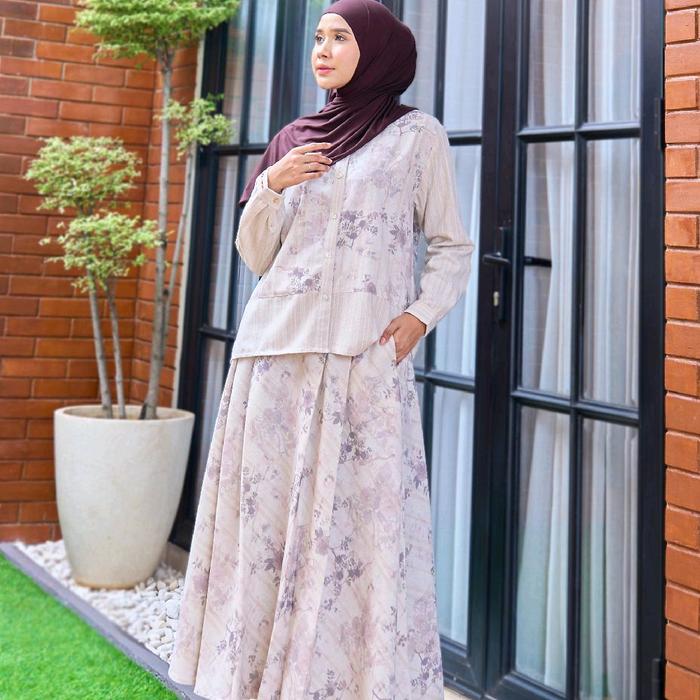 varolina set rok by azevi /setelan rok marevi