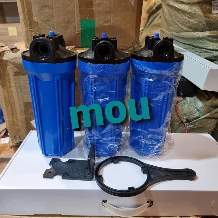 Housing Filter Air 10" Nanotech Blue / Biru *