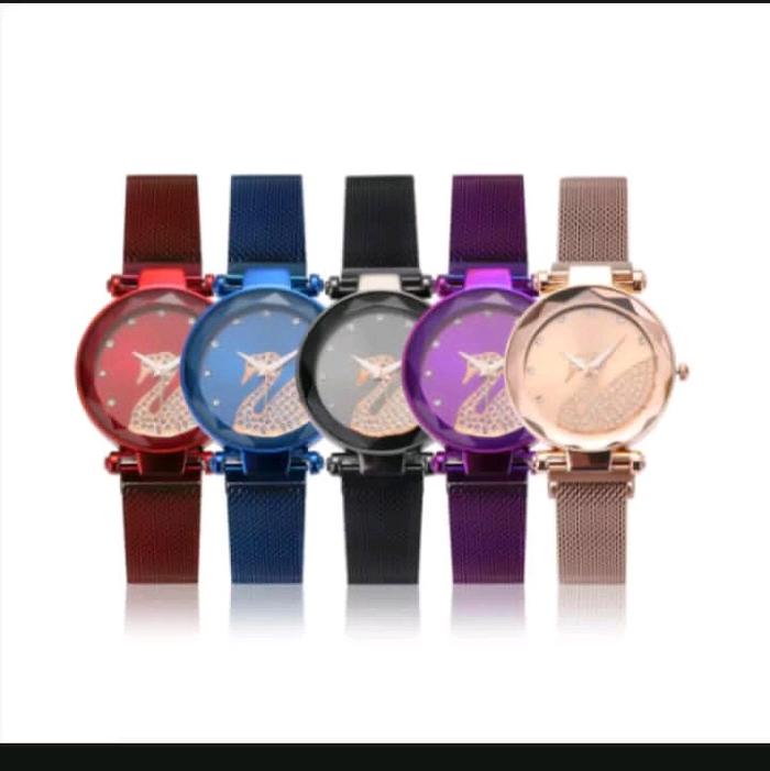 jam tangan wanita magnet angsa satu