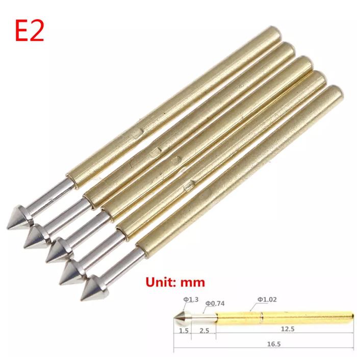 2023 100 Pieces P75-E2 / P75-E3 Spring Test Probe Pogo Pin 1.3mm