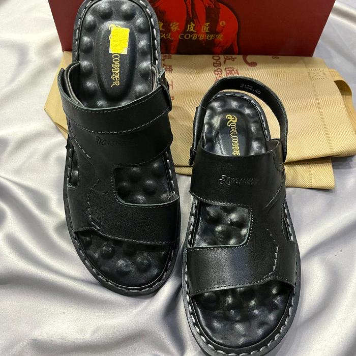 Sendal Pria Kekinian Kulit Impor Royal Cobbler Tali Sandal