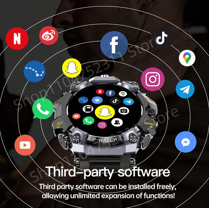 Upgrade Android 10.0 Smart Watch 4G Cellular Version Smartwatch With HD Dual Camera IP68 Watcroof Sw