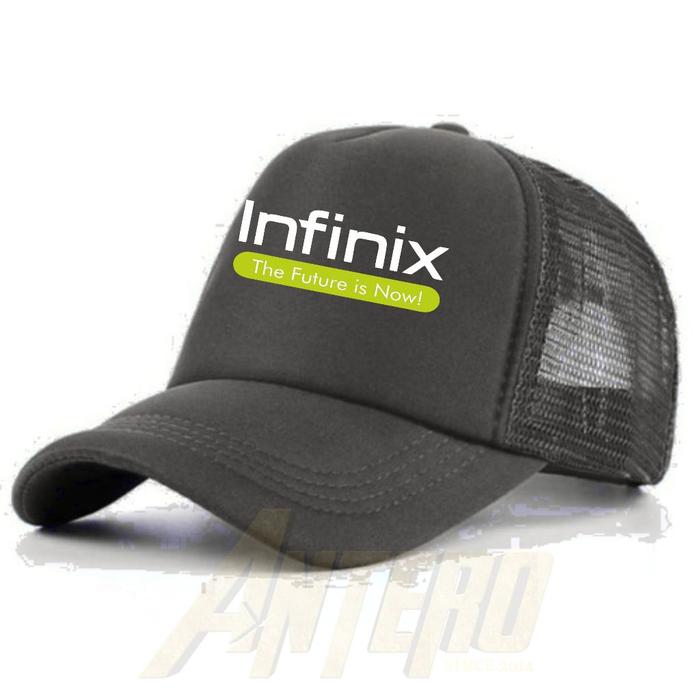 topi jaring trucker souvenir perusahaan elektronik handphone infinix