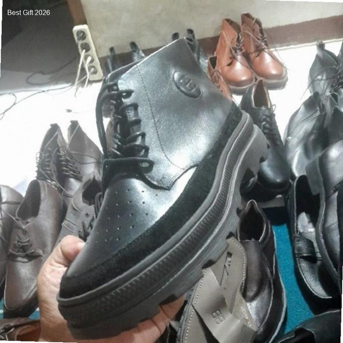 Sepatu Kulit Buccheri DAMION BLACK Boot Men | Kekinian