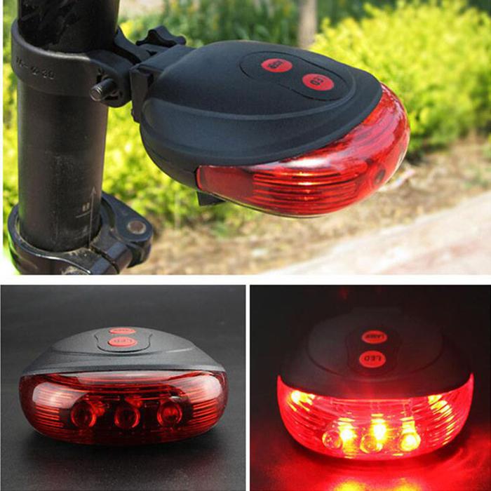 Bicycle Laser Taillight 5led Parallel Line Laser Laser Taillight