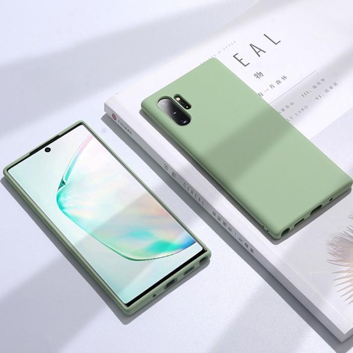 Soft Case Kompatibel Untuk Note 10 Plus Lite Liquid Silikon Slim Skin - Note 10, Merah