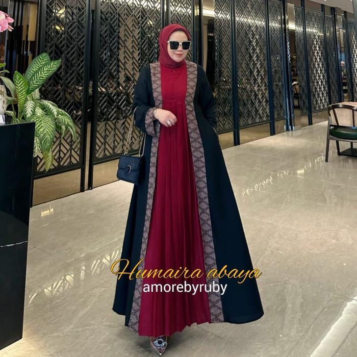 Humairoh abaya ori anore by ruby - amore by ruby - Humairoh dress - amore ruby