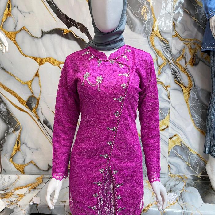 HW18/kebaya janggan brukat/kebaya mewah/kebaya pesta/kebaya bestseller