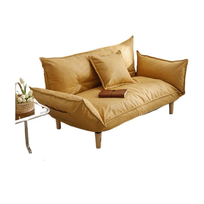 Convertible Futon Sofa Bed With 2 Pillows, Loveseat Sleeper Sofa