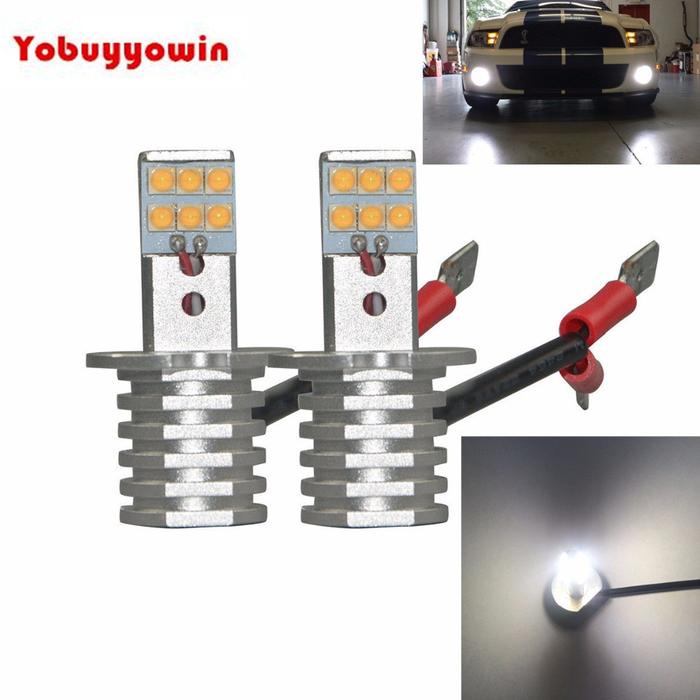 Free Shipping New arrival! 6500K White 60W 12-5W-Chip H3 LED