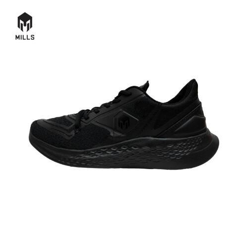 Sepatu Sneaker Original Mills Treximo Omega - Sepatu Casual Shoes Sneakers Black Pria Hitam Running