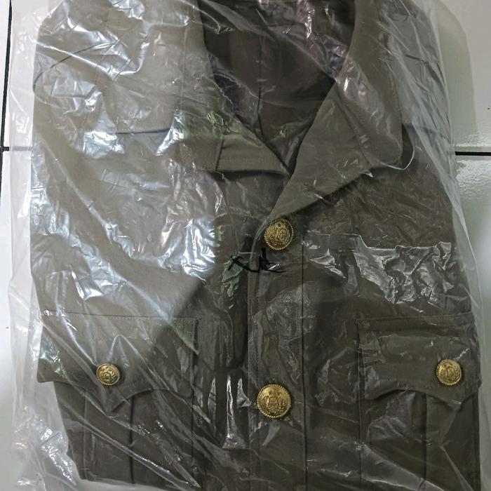 baju pdu laki laki 4 second kualitas bagus 1 set plus sabuk