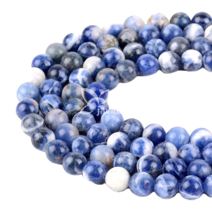 Bahan Craft Gelang Batu Alam Sodalite  Batu alam 4mm
