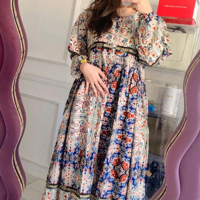 GAMIS LABELLA ETNIK WARNA CREAM PUTIH TULANG