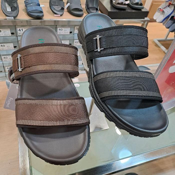 sandal casual pria fladeo bahan kain sol pvc