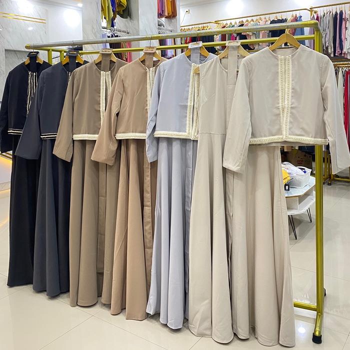 Set gamis blazer premium / set gamis outer