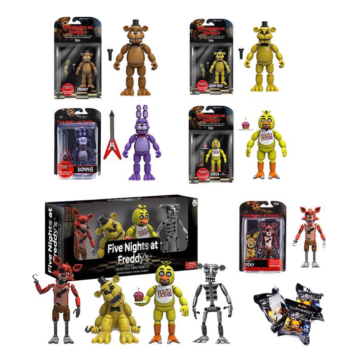 4pcs/set FNAF Five Nights Security Breach Freddy Action Figures