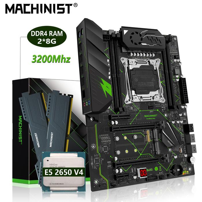 MACHINIST MR9A PRO Motherboard kit xeon X99 E5 2650 V4 16GB(2*8G)