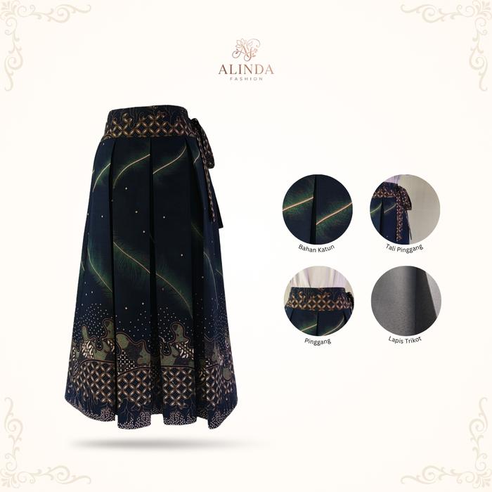 ROK BATIK PREMIUM ELEGAN – ROK BATIK MODERN 7/8 SIMETRIS WANITA KEKINIAN