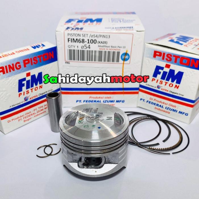 PROMO HEMAT SEHER PISTON FIM KAZE 53 53,5 54 54,5 55 56 Pin Pen 13 FIM IZUMI