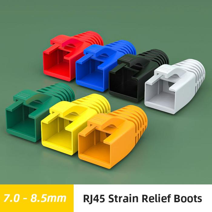 ZoeRax 50PCS RJ45 Ethernet Network Cable Strain Relief Boots Cable
