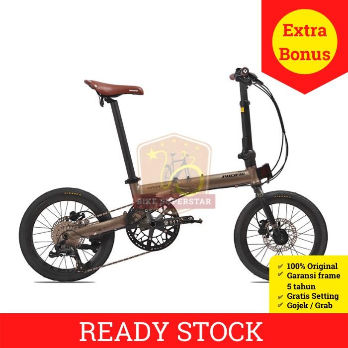 (COD) SEPEDA LIPAT 16 INCH PACIFIC DART 3.0 ALLOY 10 SPEED CAKRAM HIDROLIK KASKADA Outdoor Portable
