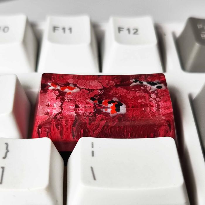 2U Backspace Space Resin Keycaps Artisan Keycaps For Mechanical