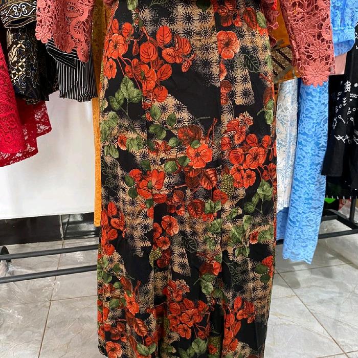 BAWAHAN WANITA ||ROK SPAN MOTIF BUNGA PREMIUM