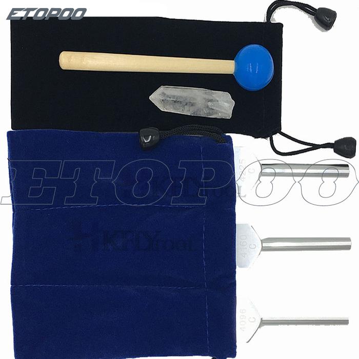 3pcs/set 4096Hz/4160Hz/4225Hz Frequency Tuning Fork Angel Crystal