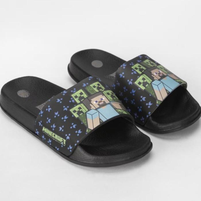 sale Sandal Minecraft. Sendal Anak Minecraft. Licensed Product Original