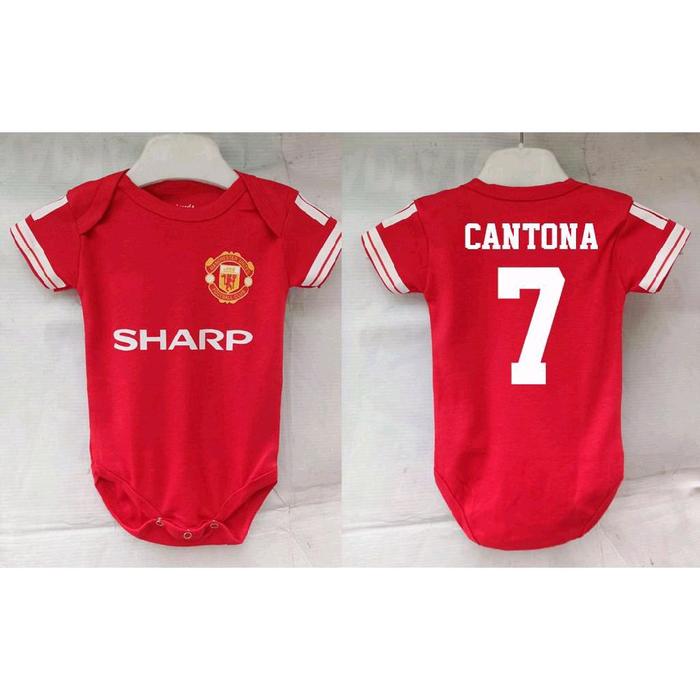 Baju Bayi Bola Jumper Jumpsuit Emyu United HomeRetro Season 1982 83 84