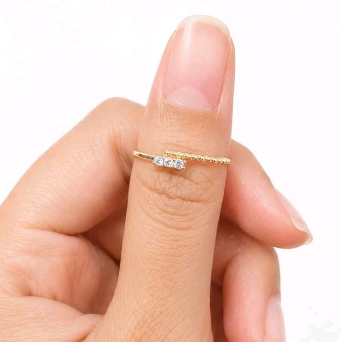 ShinySis - Cincin SS34 Adjustable Titanium Korea | Anti Karat