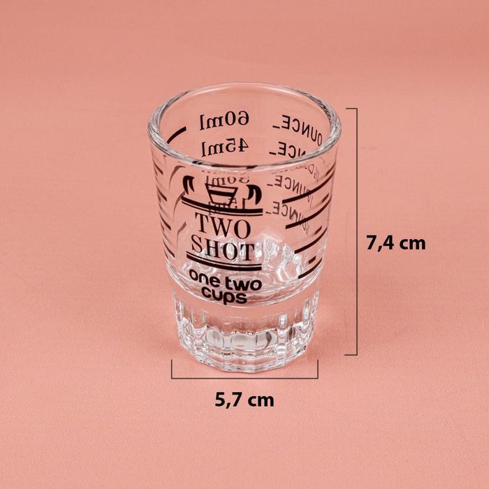 ESPRESSO SHOT GLASS - GELAS UKUR KOPI - SLOKI Gelas Takar Kopi Expresso Shot Glass Coffee