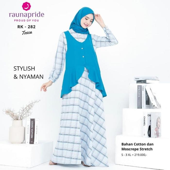 GAMIS RAUNA RK 282/ GAMIS MODEL BUKA PINTU / GAMIS ELEGAN 2025