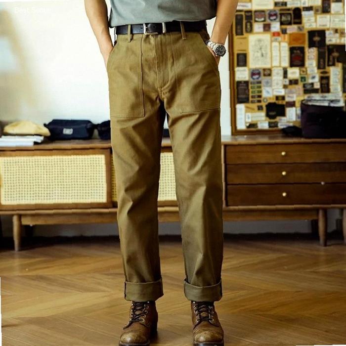 Red Tornado OG-107 Fatigue Pants Men Herringbone Twill Casual | Kekinian