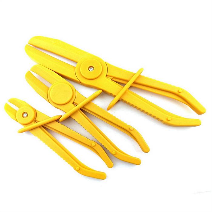 3-Piece Hose Clamp, Cut-Off Clamp, Sealing Clamp, Special Clamp for Auto Repair, Auto Tubing Clamp T