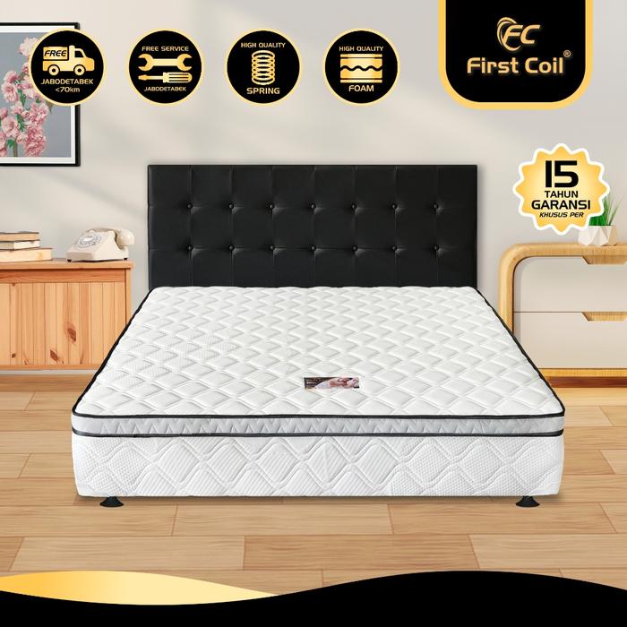 First Coil Kasur Springbed Multibed Plushtop - Kasur Springbed Fullset