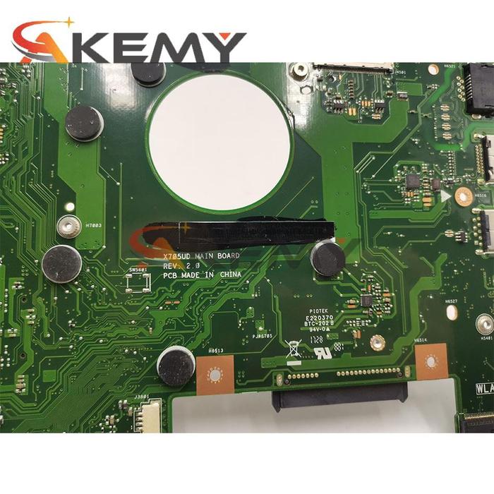 X705UD Notebook Mainboard GTX1050 I3 I5 I7 7th Gen CPU 8th Gen untuk