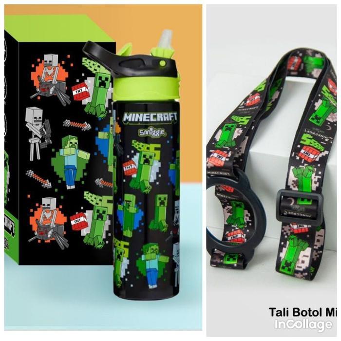 Smiggle Minecraft series ransel/lunchbag/dompet
