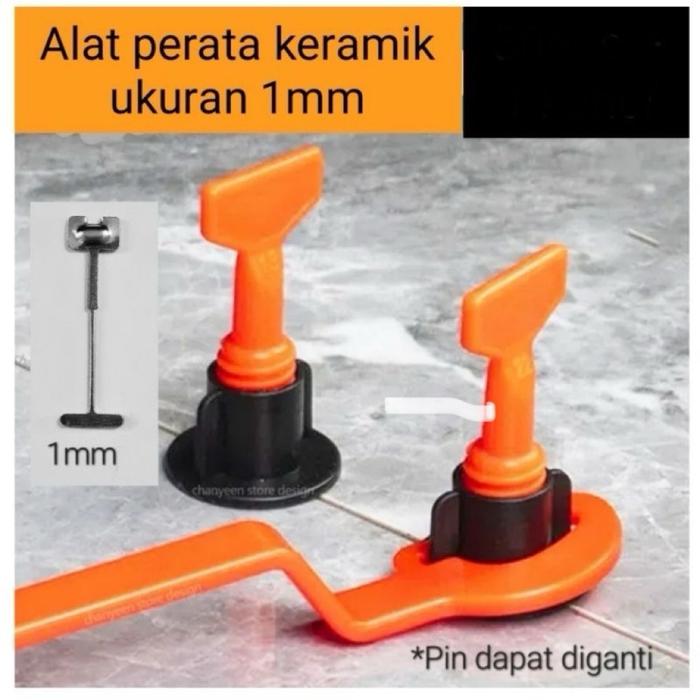Reuseable Tile Leveling nat 1mm alat perata granit jarak 1mm