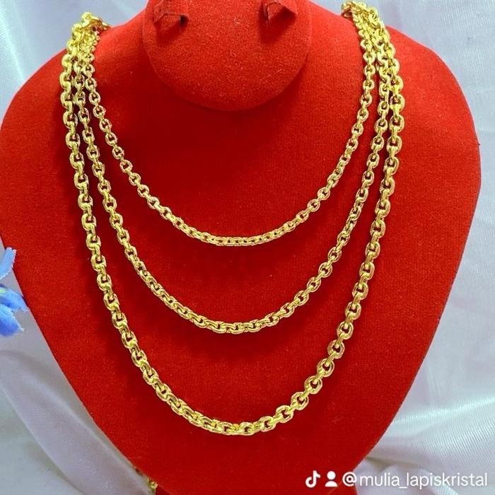 Kalung nori lapis mas lapis kristal premium